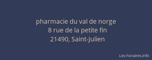 pharmacie du val de norge