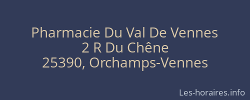 Pharmacie Du Val De Vennes