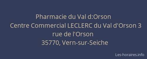 Pharmacie du Val d:Orson