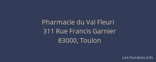 Pharmacie du Val Fleuri