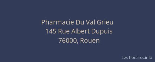 Pharmacie Du Val Grieu