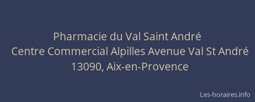 Pharmacie du Val Saint André