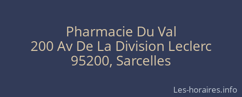 Pharmacie Du Val