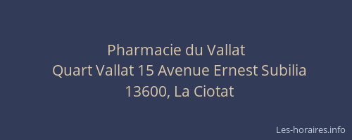 Pharmacie du Vallat