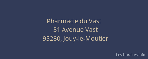 Pharmacie du Vast