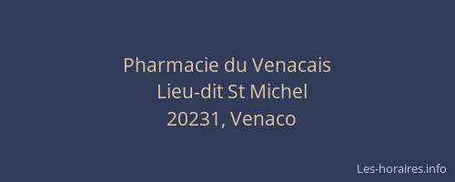Pharmacie du Venacais