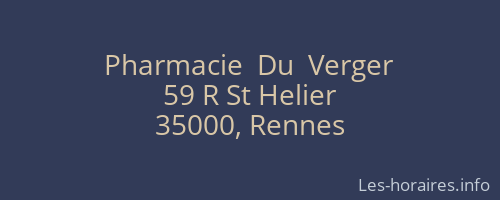 Pharmacie  Du  Verger
