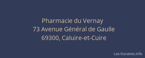 Pharmacie du Vernay