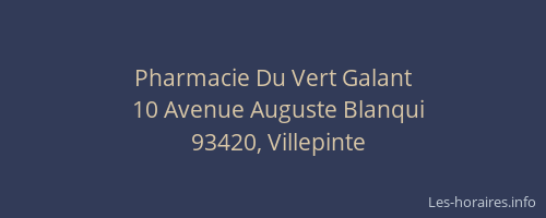Pharmacie Du Vert Galant