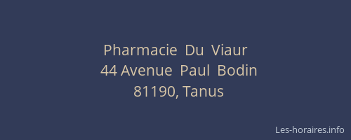 Pharmacie  Du  Viaur