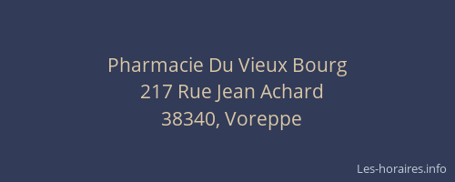 Pharmacie Du Vieux Bourg