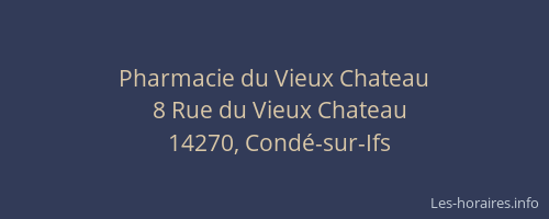 Pharmacie du Vieux Chateau