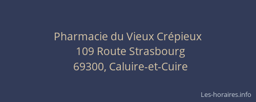 Pharmacie du Vieux Crépieux