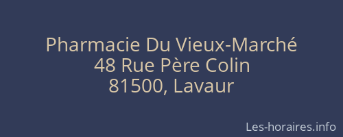 Pharmacie Du Vieux-Marché