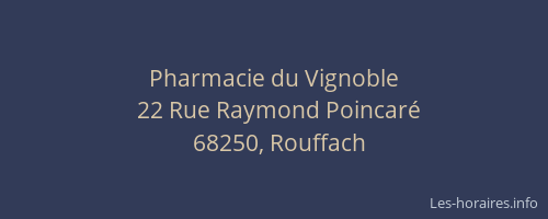 Pharmacie du Vignoble