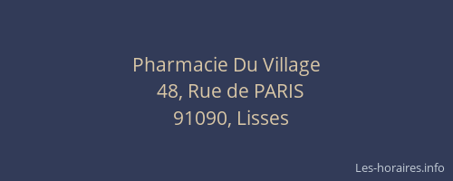 Pharmacie Du Village
