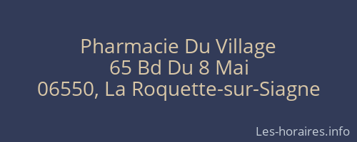 Pharmacie Du Village