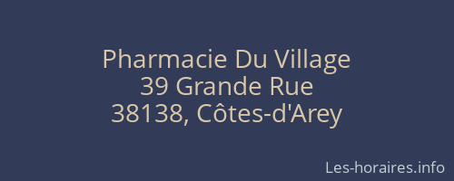 Pharmacie Du Village