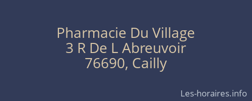 Pharmacie Du Village
