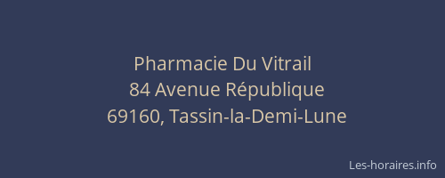 Pharmacie Du Vitrail