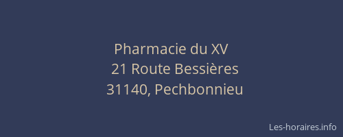Pharmacie du XV