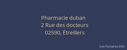 Pharmacie duban