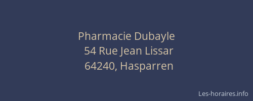 Pharmacie Dubayle