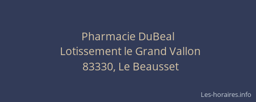 Pharmacie DuBeal