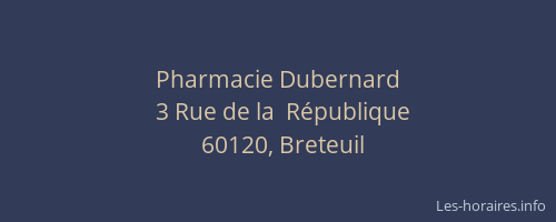 Pharmacie Dubernard