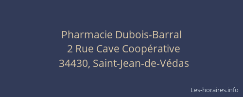 Pharmacie Dubois-Barral
