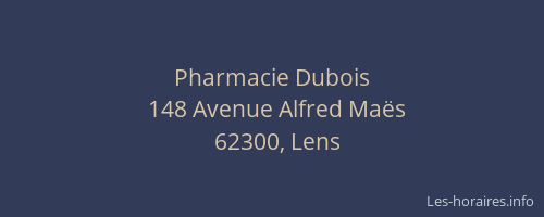 Pharmacie Dubois