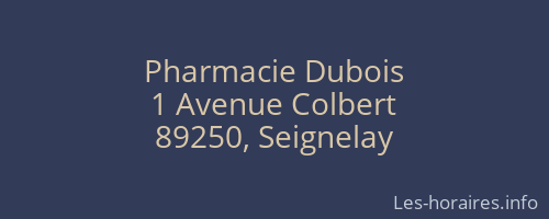 Pharmacie Dubois