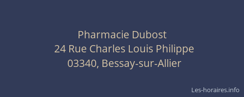 Pharmacie Dubost