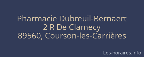 Pharmacie Dubreuil-Bernaert