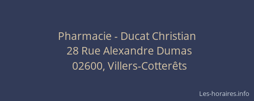 Pharmacie - Ducat Christian
