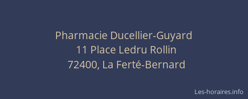 Pharmacie Ducellier-Guyard