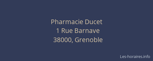 Pharmacie Ducet