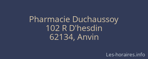 Pharmacie Duchaussoy