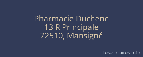 Pharmacie Duchene