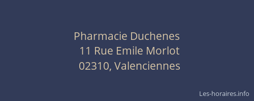 Pharmacie Duchenes