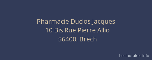 Pharmacie Duclos Jacques