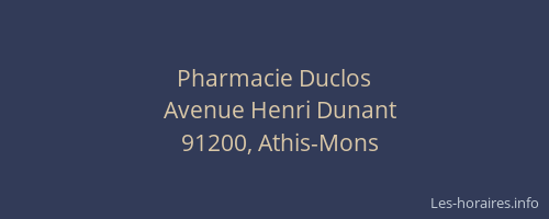 Pharmacie Duclos