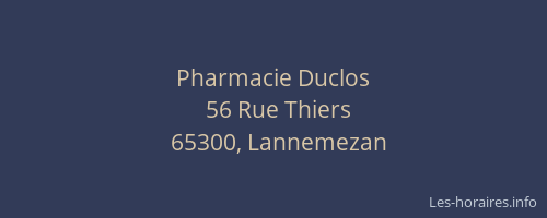 Pharmacie Duclos