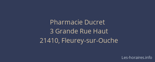Pharmacie Ducret