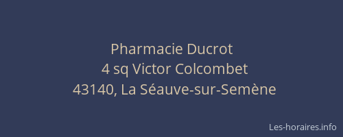 Pharmacie Ducrot