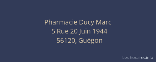 Pharmacie Ducy Marc