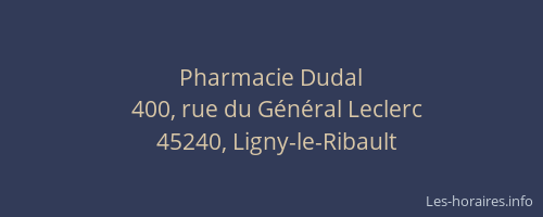 Pharmacie Dudal