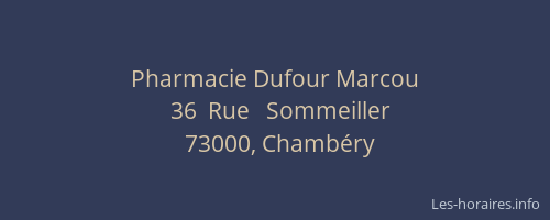 Pharmacie Dufour Marcou
