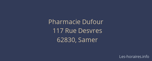 Pharmacie Dufour