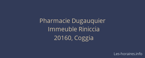 Pharmacie Dugauquier